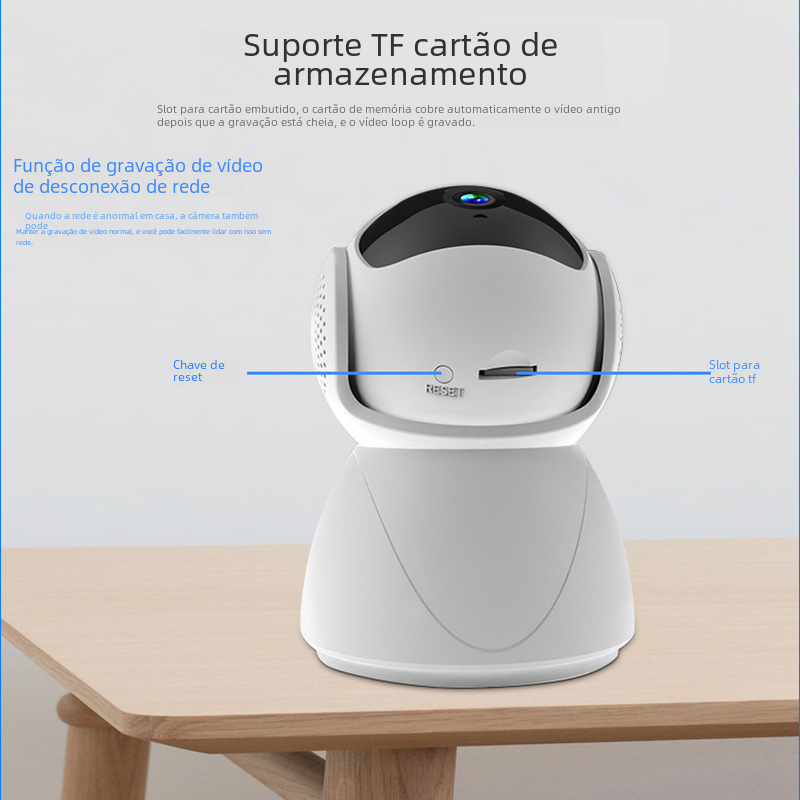 Smart WiFi Security Camera with 360-Degree Monitoring